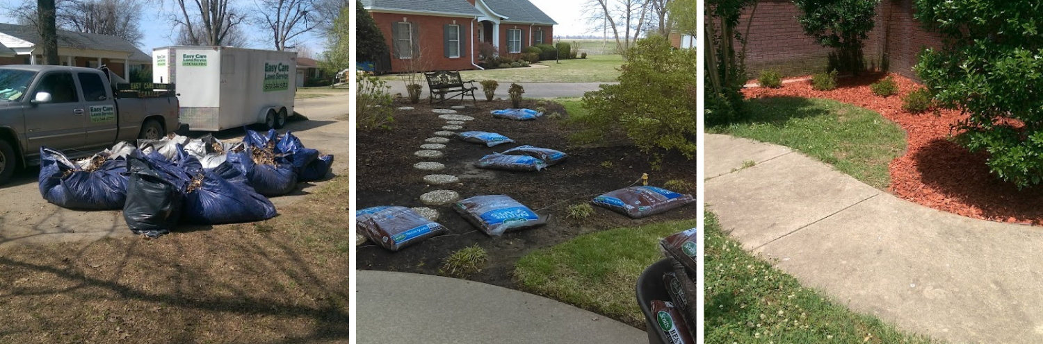 Leaf removal and mulching photos